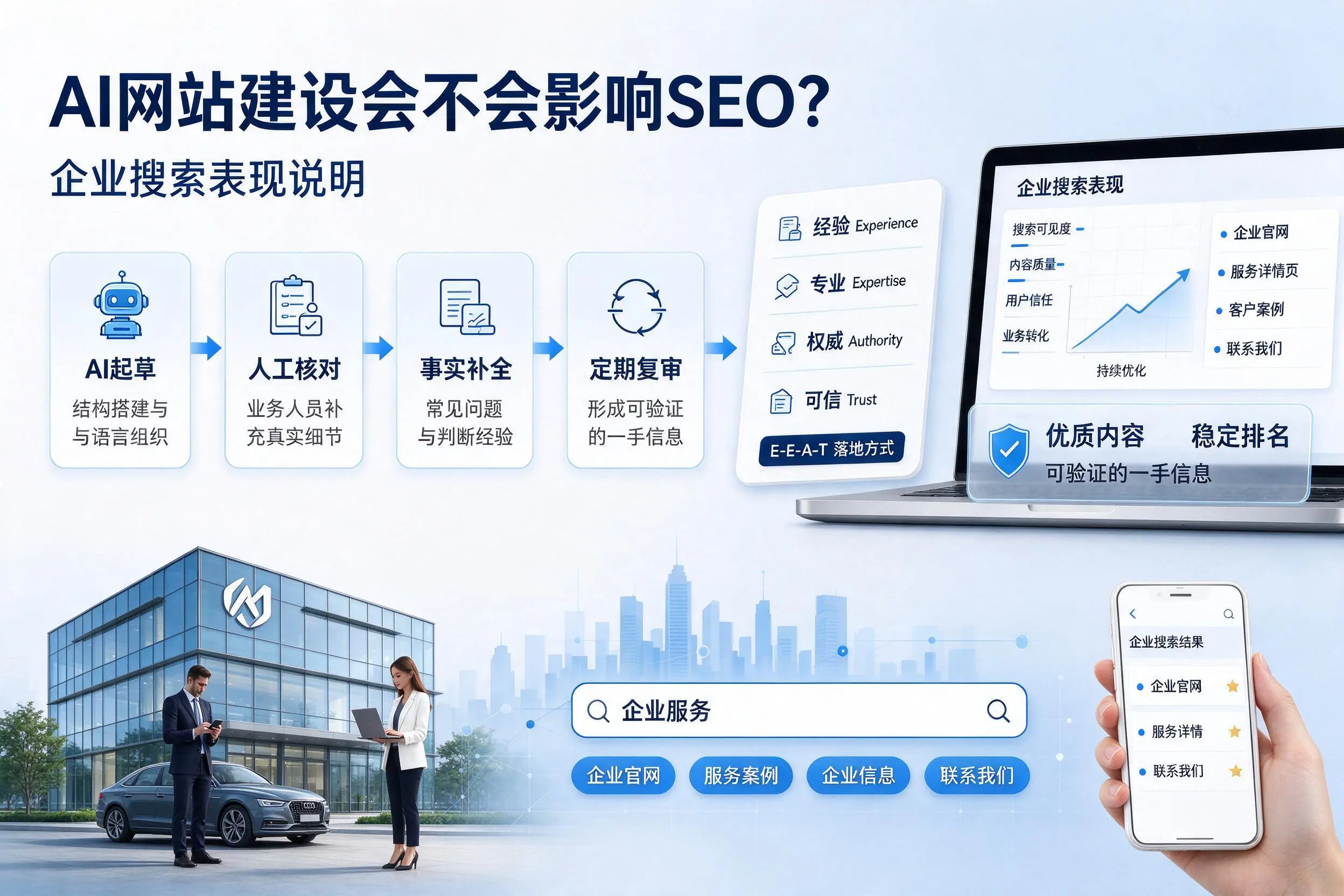 AI网站建设会不会影响SEO？茂名企业搜索表现说明